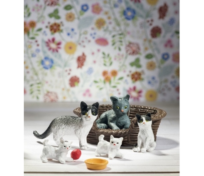 Набор для кукольного домика Смоланд - Кошачья семья  