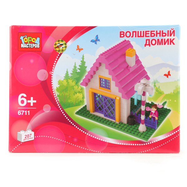 

Конструктор – волшебный домик, 207 деталей