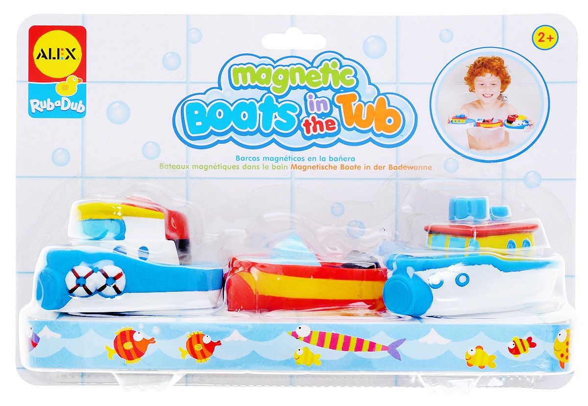 Игрушка для ванны - Магнитные лодочки, от 2 лет  