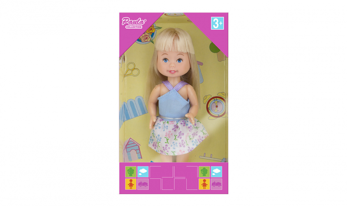 Кукла - Летний наряд, блондинка в цветном  