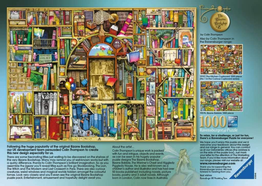 Пазл Необычный книжный магазин 2 1000 элементов  