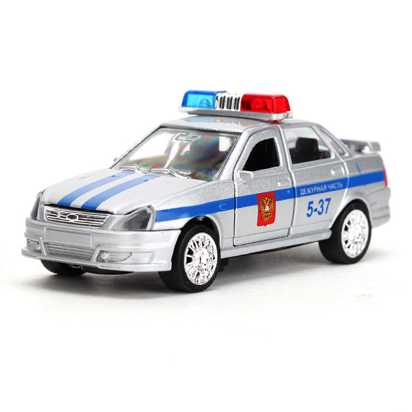 

Инерционная машинка LADA Priora - Дежурная часть, свет, звук, 1:43