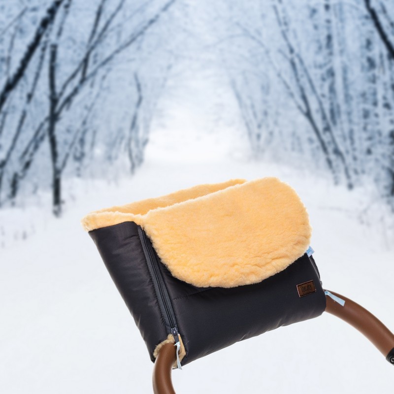 Муфта меховая для коляски Nuovita Vichingo Pesco Rosa/Розовый  