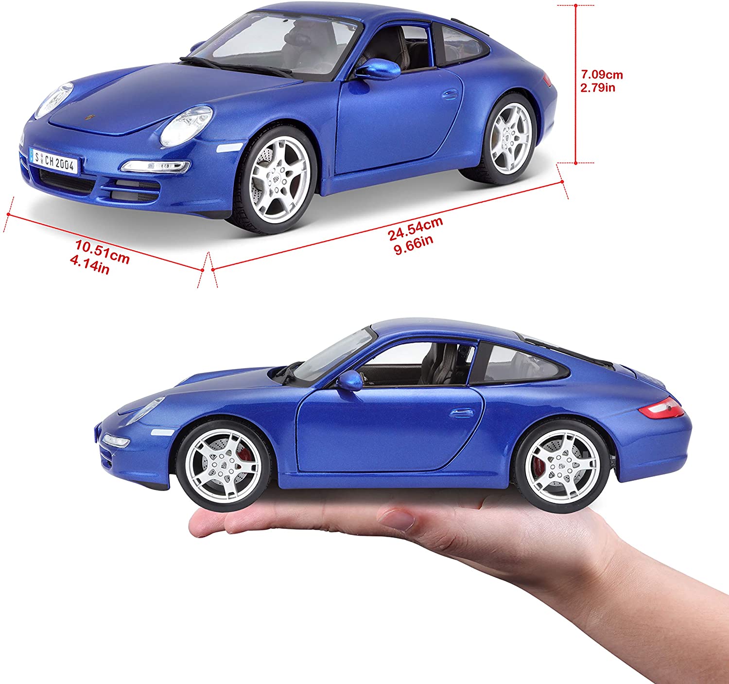 Модель машины - Porsche 911 Carrera S, 1:18  