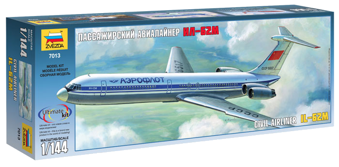 

Сборная модель - Советский пассажирский авиалайнер Ил-62М