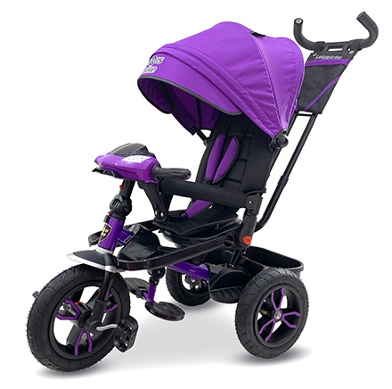 

Трехколесный велосипед - Lexus Trike, колеса 12" и 10", фиолетовый, свет и звук