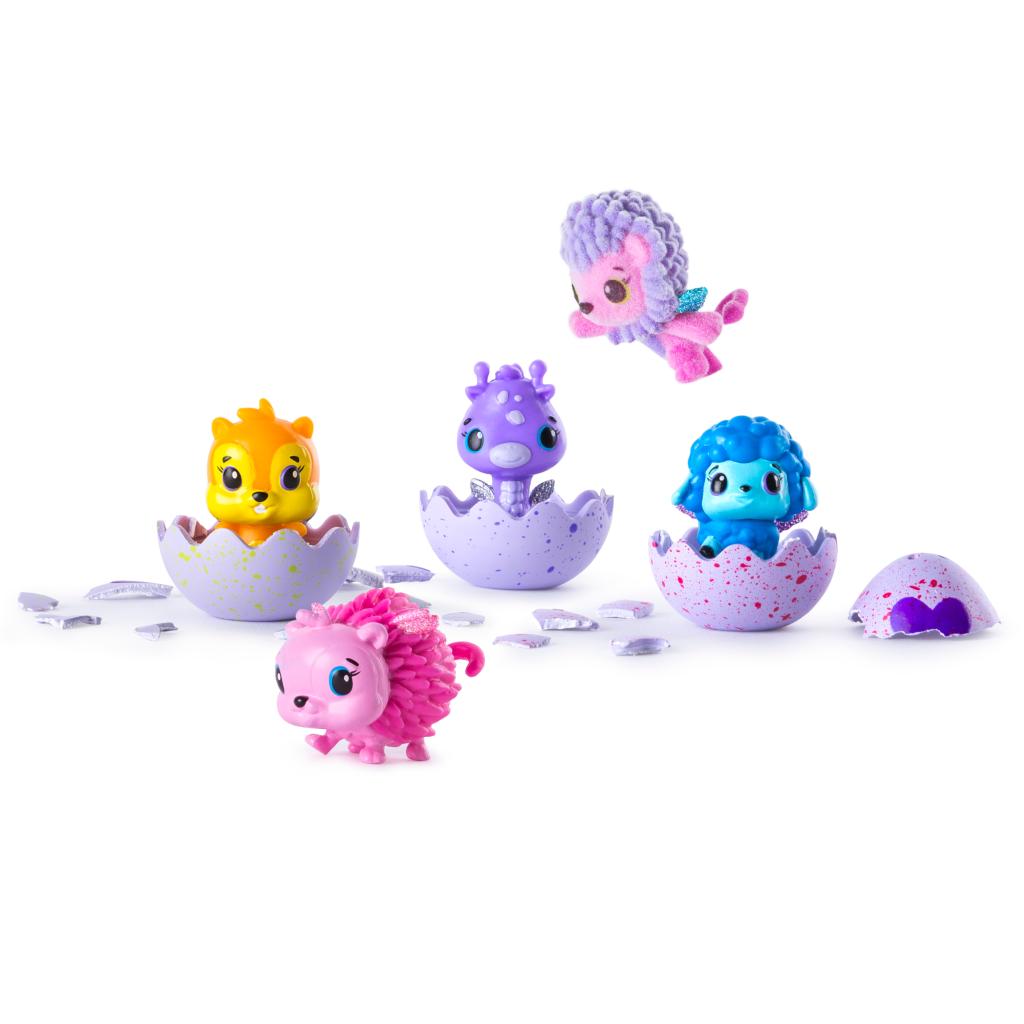 Коллекционная фигурка Hatchimals, 4 штуки и бонус  