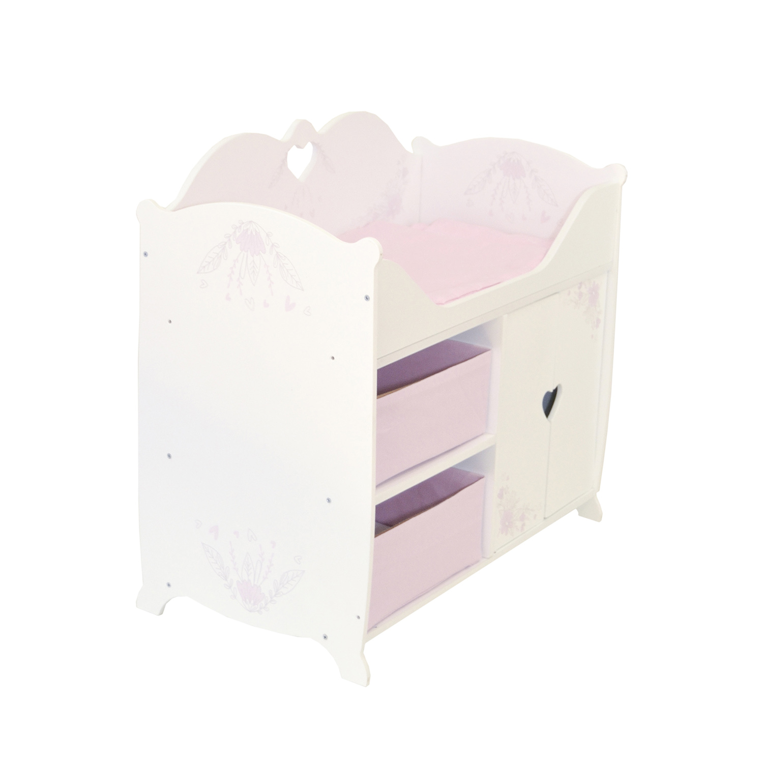 Кроватка-шкаф для кукол серия Розали, цвет Бьянка  