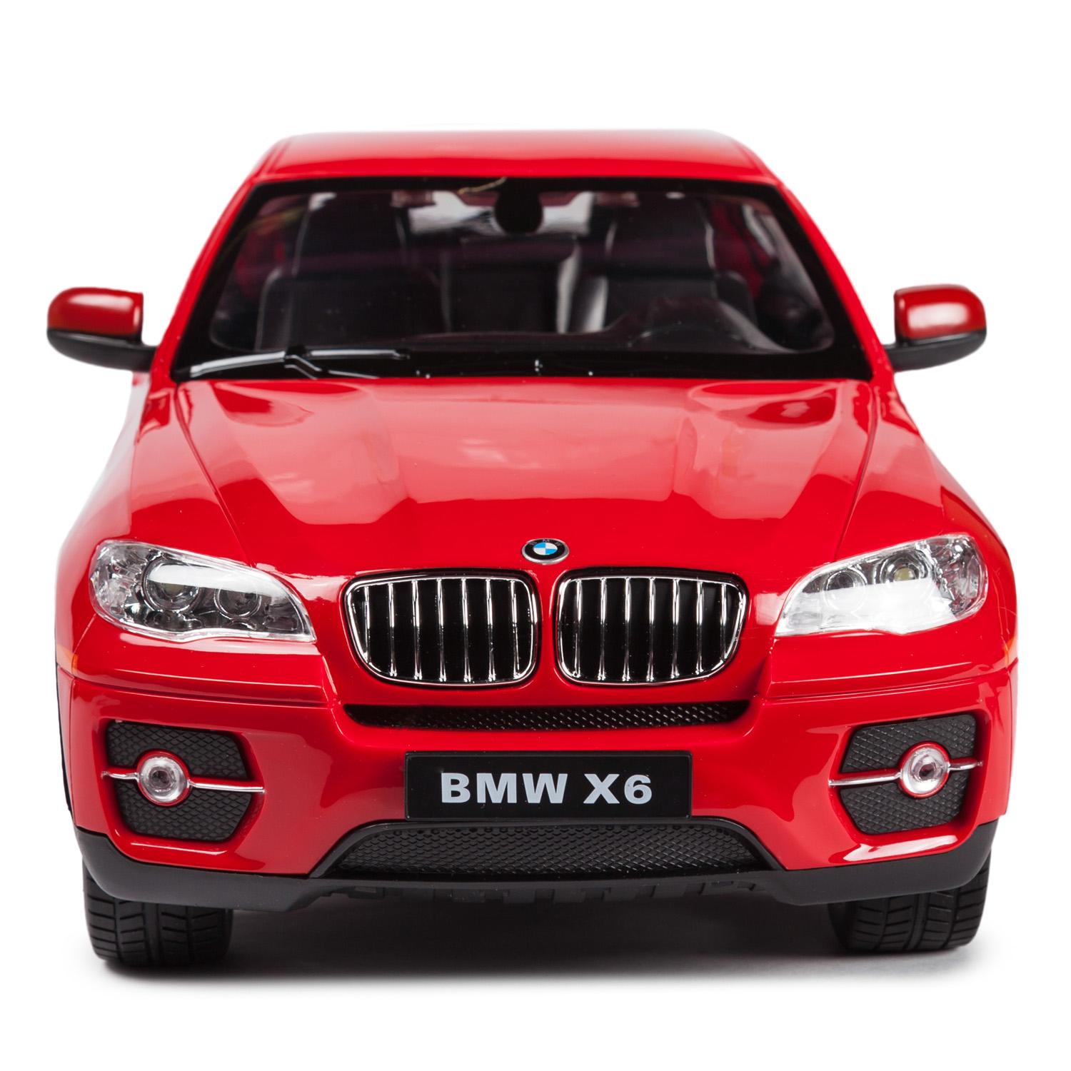 Машина на р/у - BMW X6, красный, 1:14, свет  