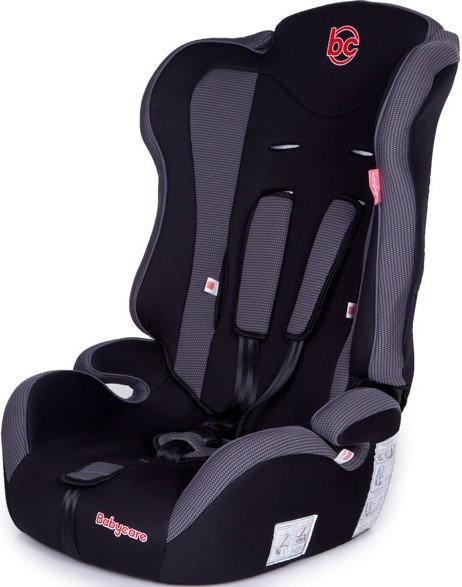 

Детское автомобильное кресло Baby Care Upiter группа I/II/III - 9-36кг - 1-12лет - Черный/Серый