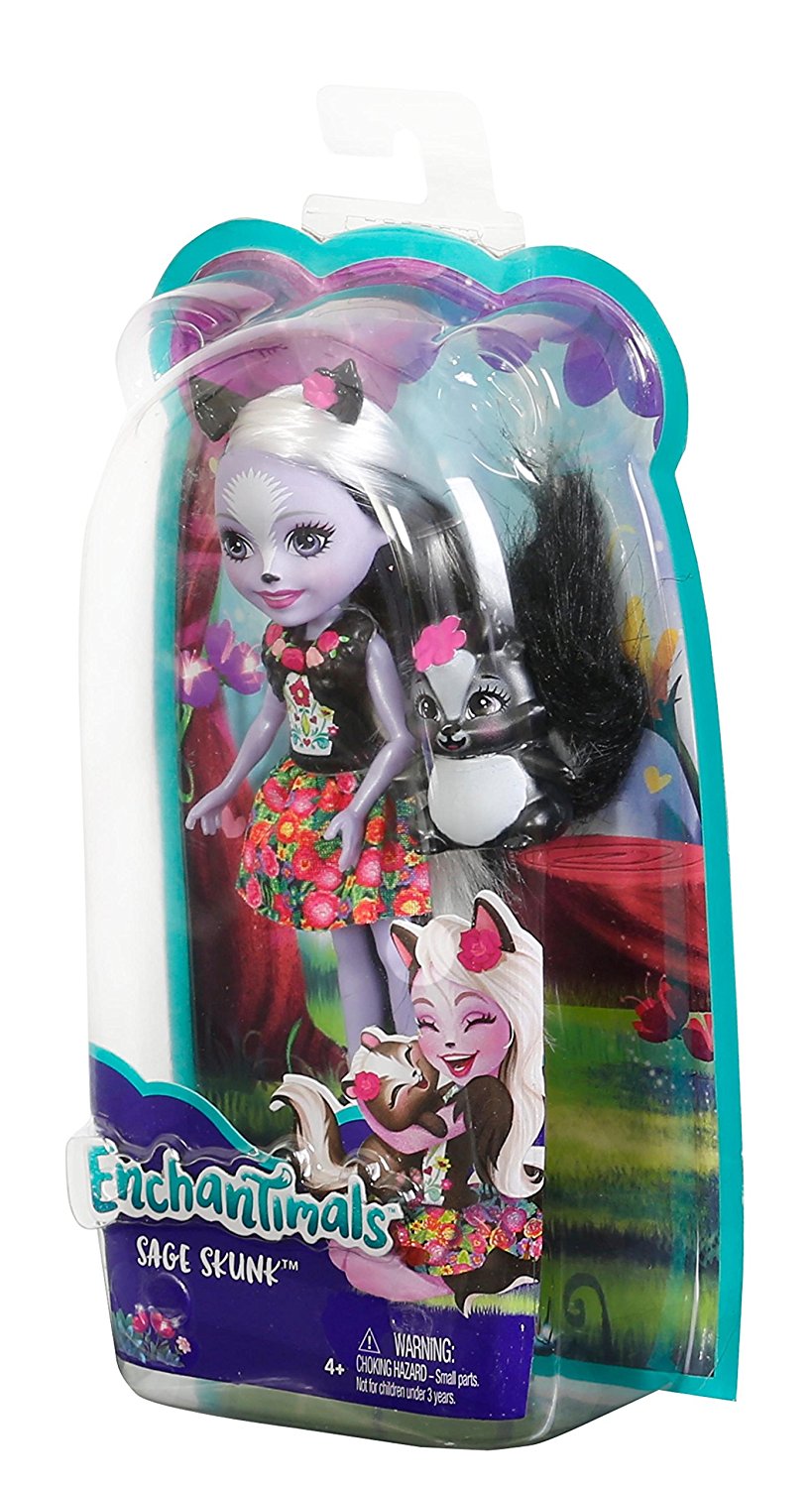 Кукла Enchantimals с питомцем - Седж Скунси, 15 см  