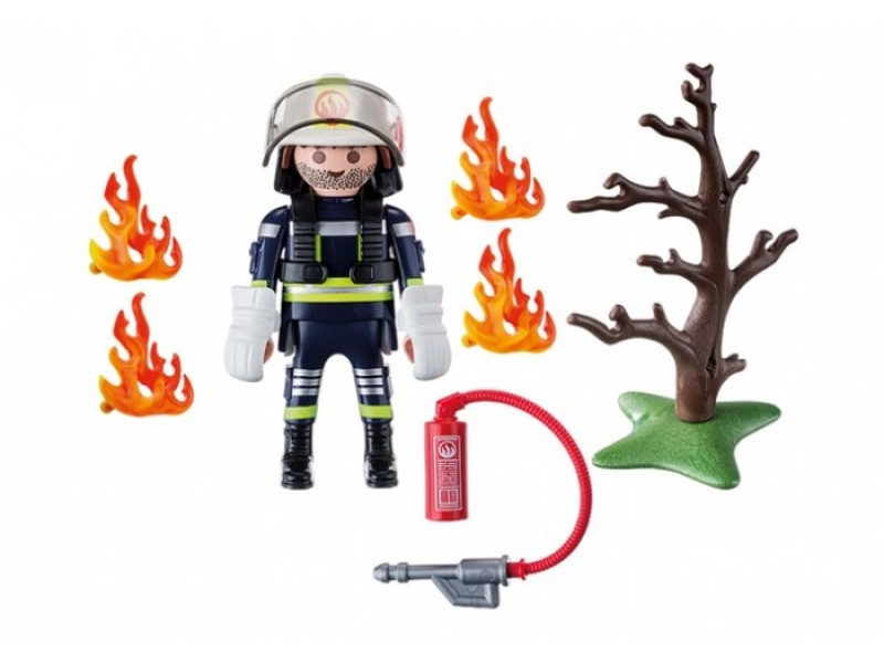 Игровой набор – Экстра-набор: Пожарник с деревом  