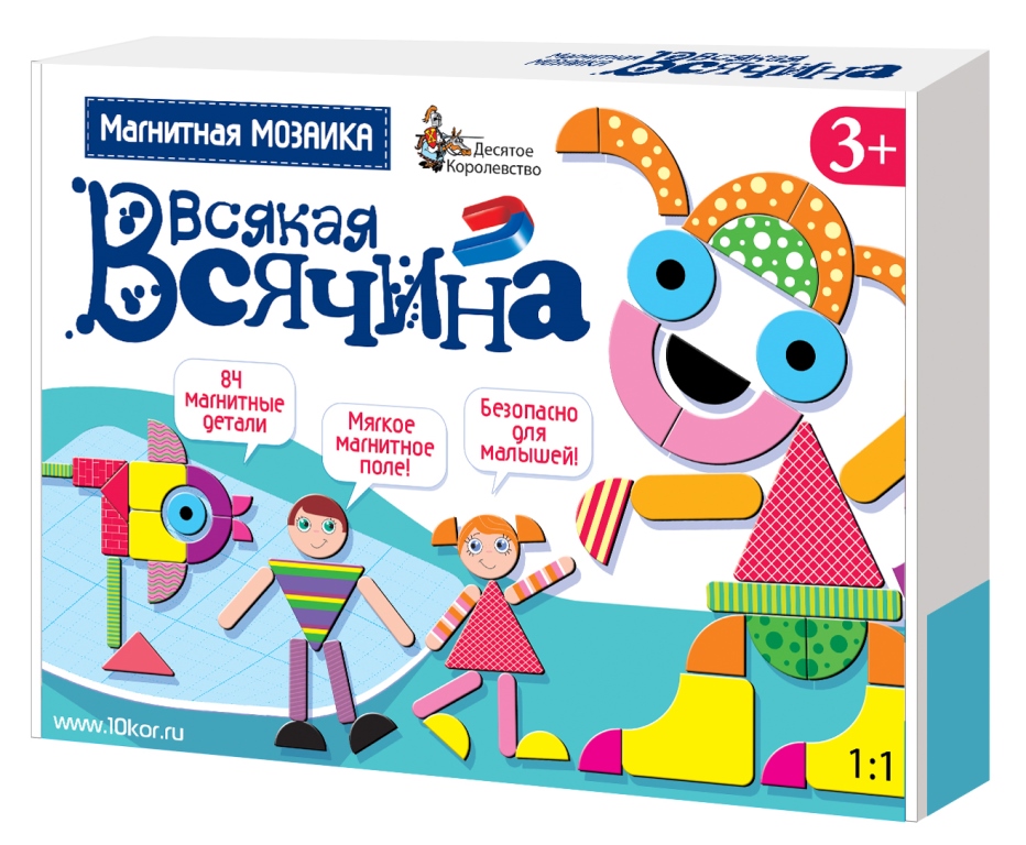 

Мозаика магнитная Всякая всячина» 84 элемента
