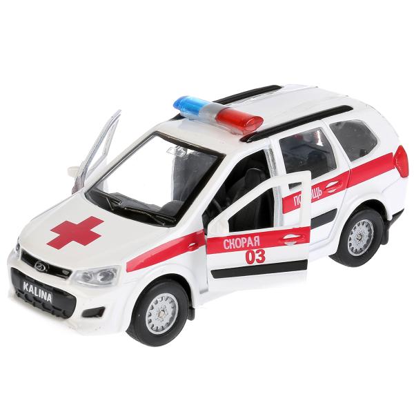 

Инерционная металлическая машина Lada Kalina Cross – Скорая, 12 см, открываются двери