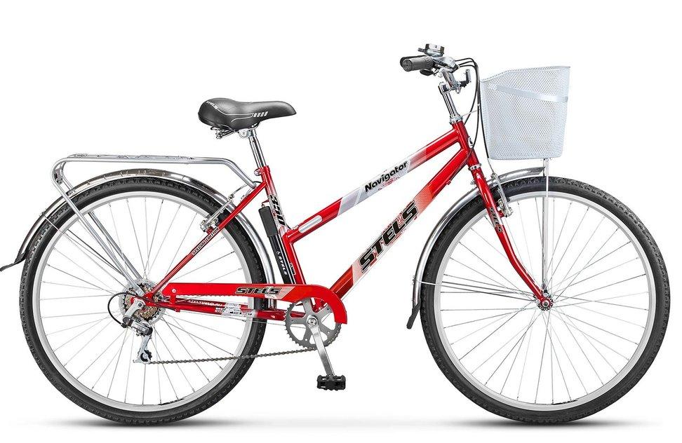 

Велосипед дорожный Stels Navigator – Lady 350, красный, диаметр колес 28, 6 скоростей