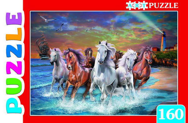 

Пазлы Artpuzzle - Лошади у моря, 160 элементов
