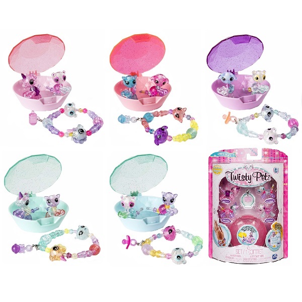 

Набор бусин Twisty Petz для плетения 4 браслетов-мини-питомцев