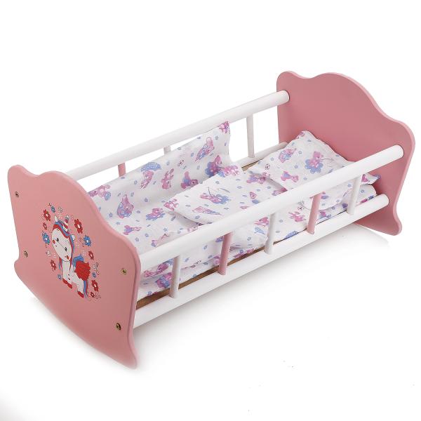 Мебель для кукол Милый пони – Кроватка с постельными принадлежностями, 52 см  