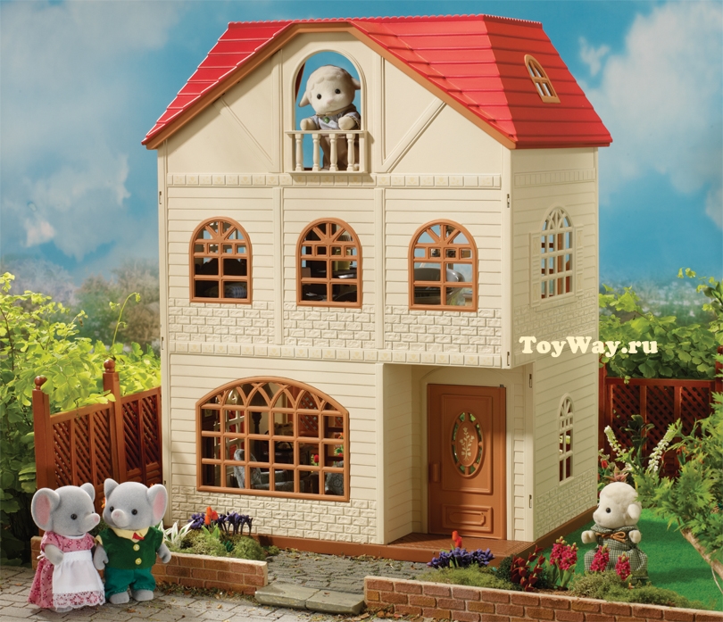 Трехэтажный дом для жителей Sylvanian Families  