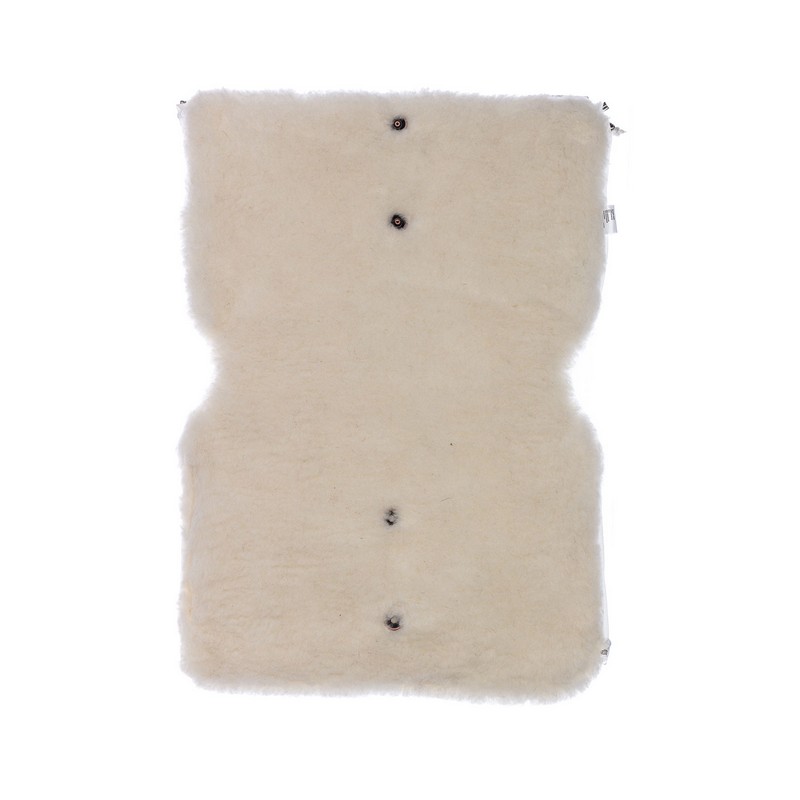 Муфта меховая для коляски Nuovita Siberia Lux Bianco Nero/Черный  