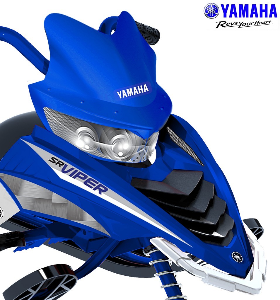 Снегокат - Yamaha Viper Snow Bike, синий  