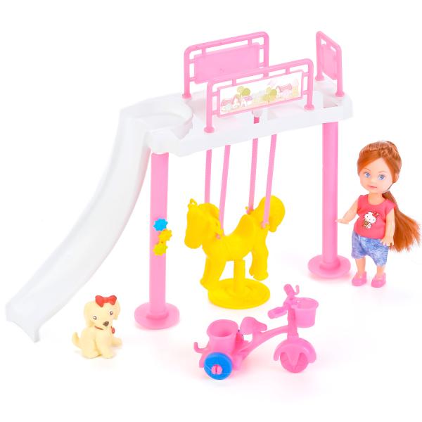 Кукла Hello Kitty - Машенька 12 см, с игровой площадкой и аксессуарами  