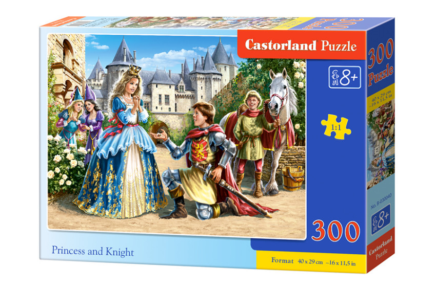 Пазлы Castorland – Принцесса и рыцарь, 300 элементов  