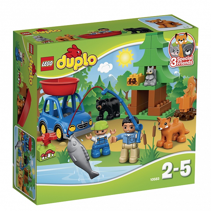 Lego Duplo. Рыбалка в лесу  