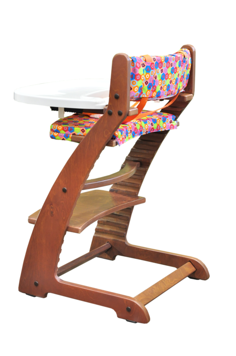 Растущий стул Praktikk, цвет - Вишня + комплект для кормления  