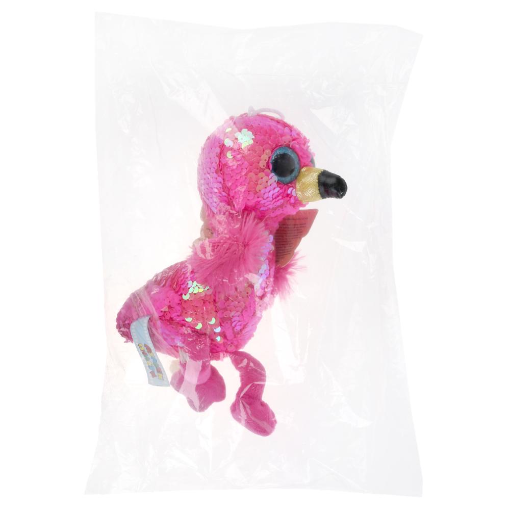 Игрушка мягкая - Фламинго из пайеток, 15 см  