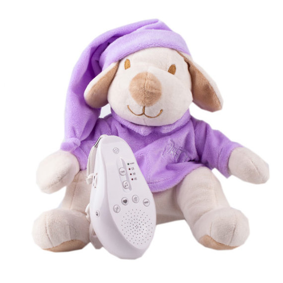 Собачка фиолетовая Drema BabyDou с белым и розовым шумом  