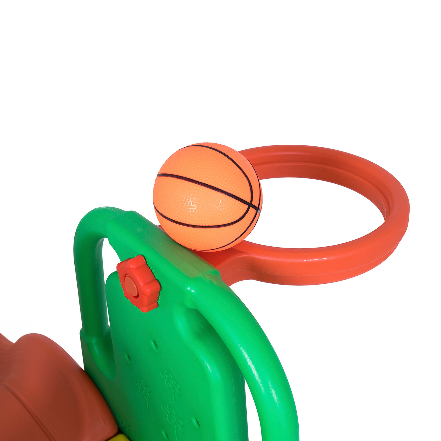 Детский игровой комплекс горка-волна, баскетбольное кольцо с мячом, детские качели для дома и улицы  