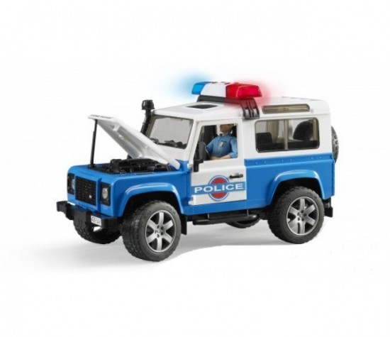 bruder police land rover