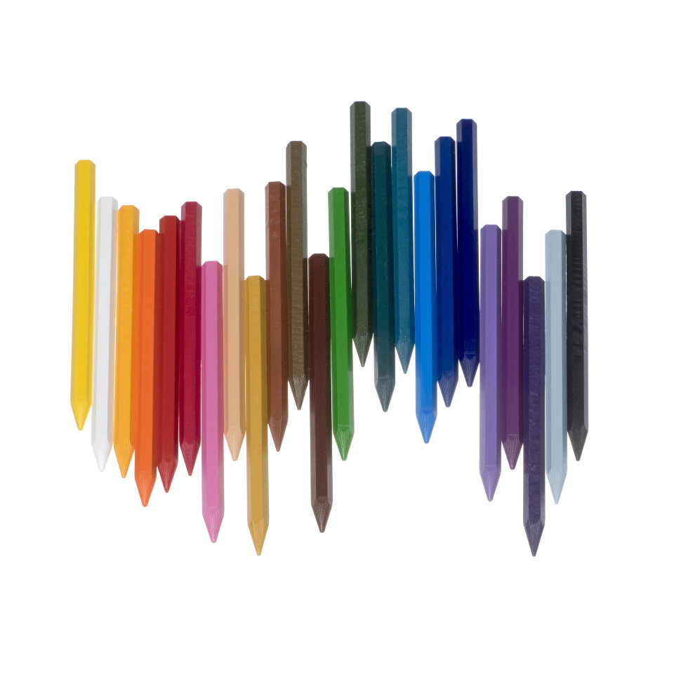 Карандаши пластиковые шестигранные, 24 цвета, в коробке с европодвесом  