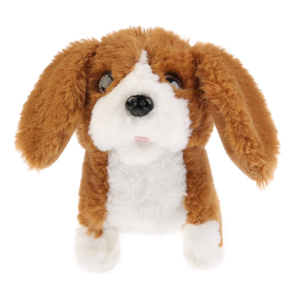 Интерактивный щенок – Макс, 16 см со светящейся косточкой  