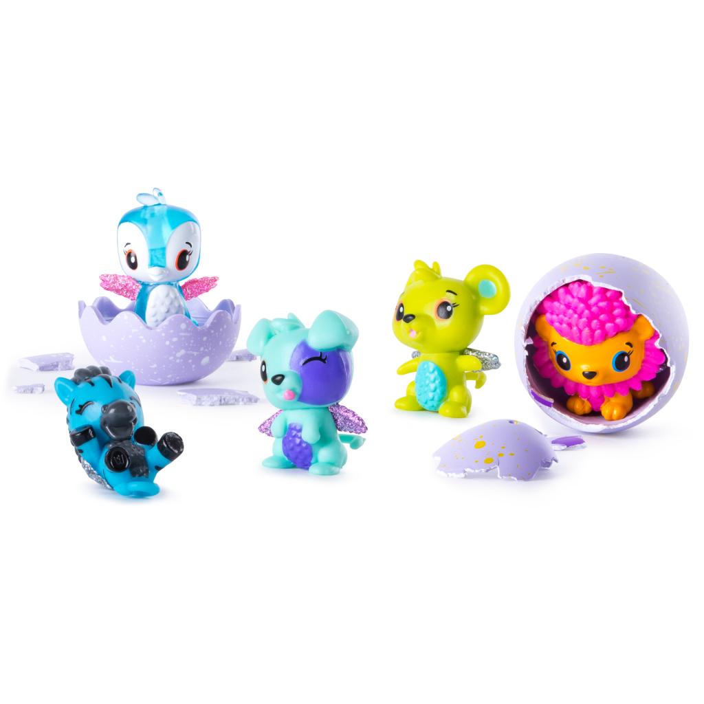 Коллекционная фигурка Hatchimals, 4 штуки и бонус  