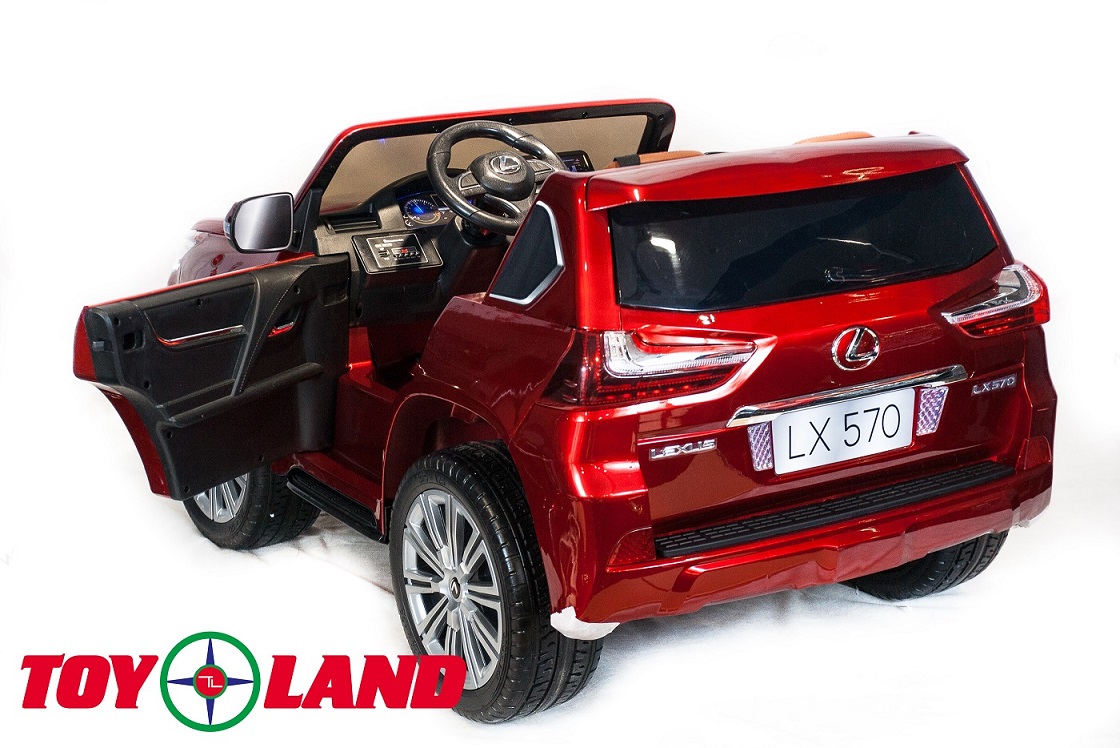 Электромобиль Lexus LX570, красный  