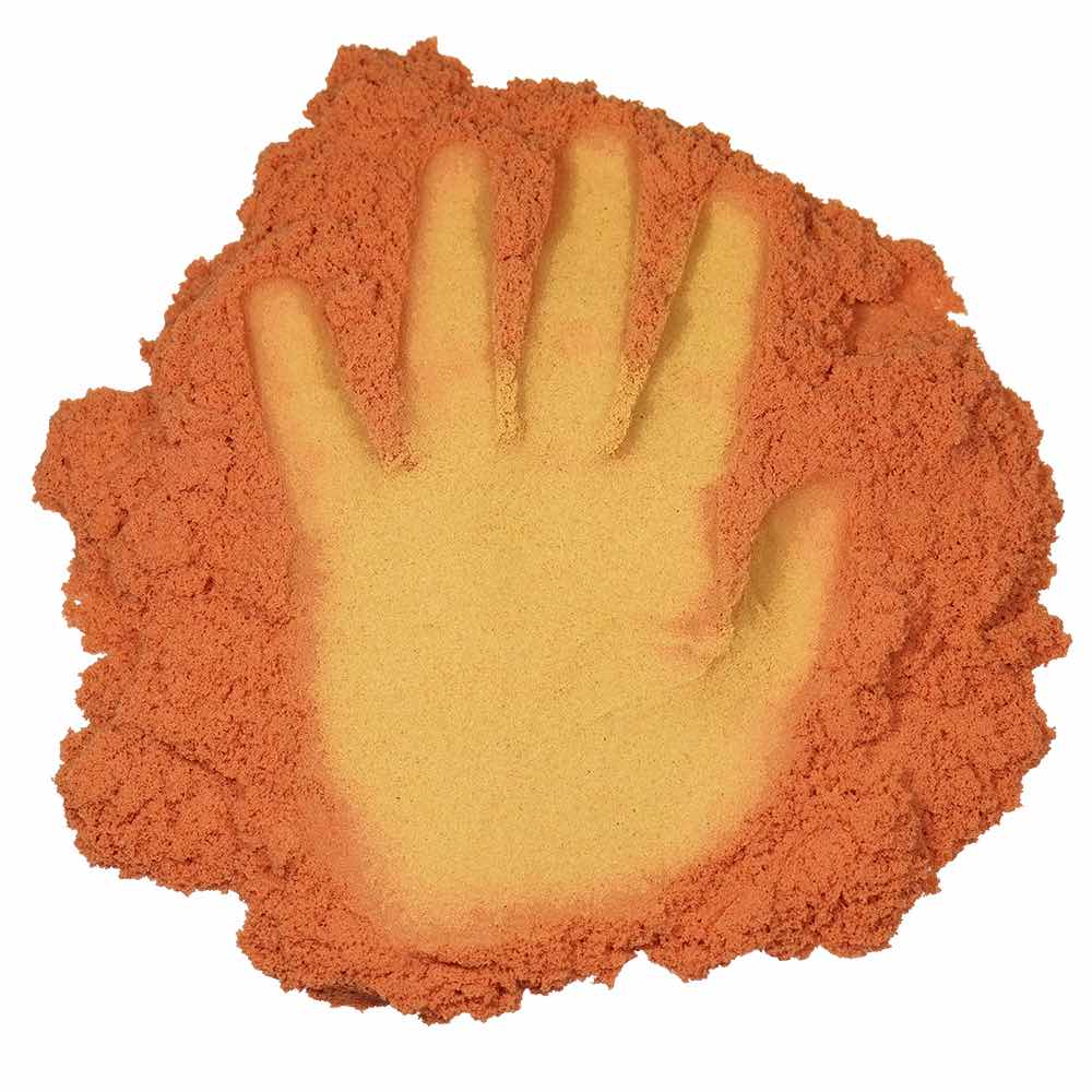 Космический песок Оранжевый, меняющий цвет  