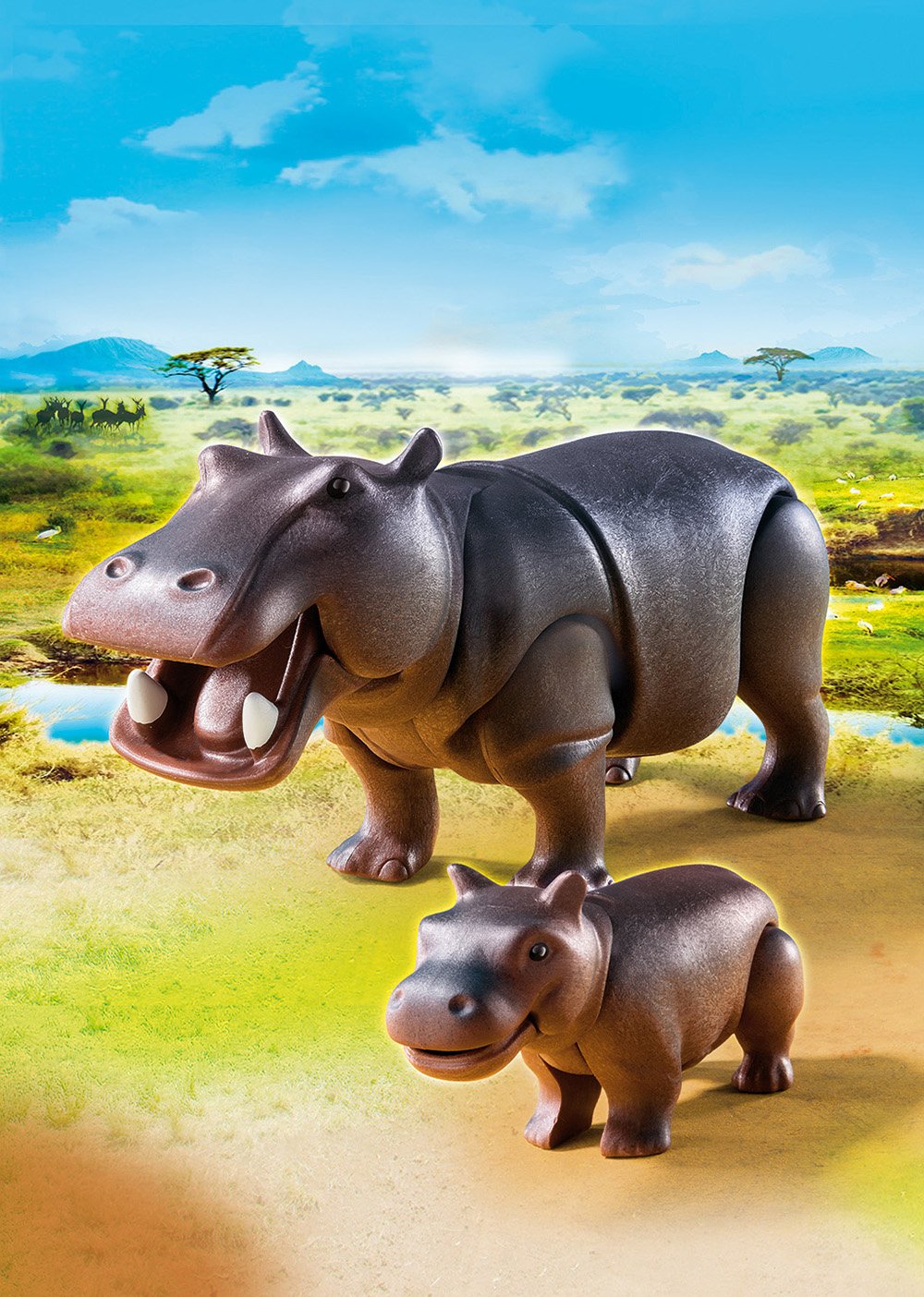 

Набор из 2 фигурок Wild Life - Африка: Бегемот с детенышем