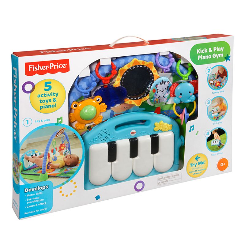 Развивающий игровой коврик Fisher-Price – Пианино, звук  