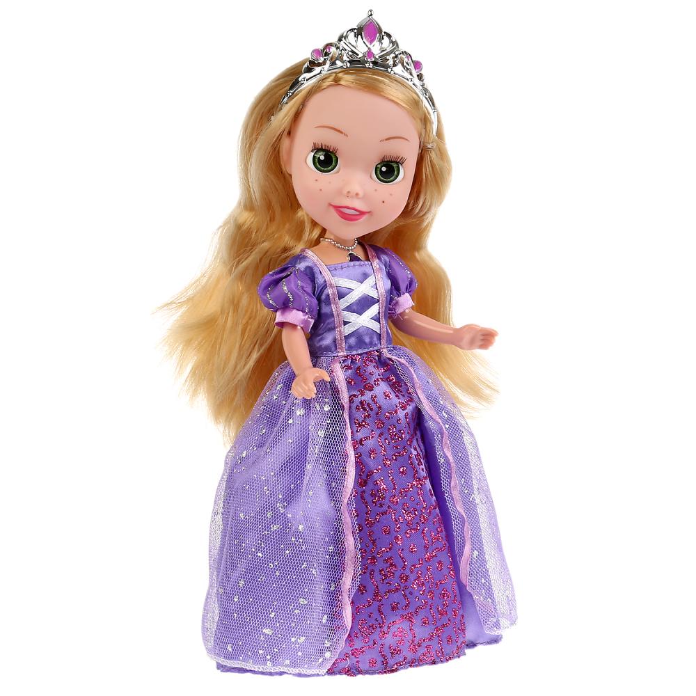 Интерактивная кукла – Принцесса Аврора, 25 см, песня АБВГДЕЙКА, 100 фраз, светится амулет  