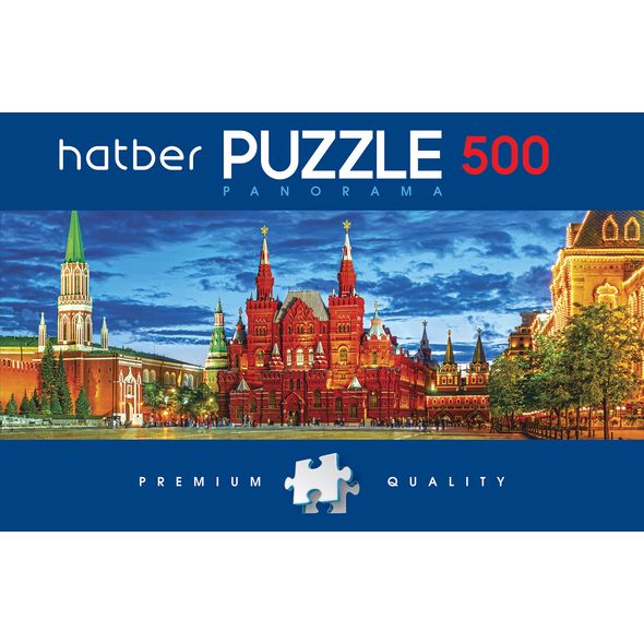 

Пазл Premium 500 элементов размер 67 х 23 см - Панорама Красная площадь