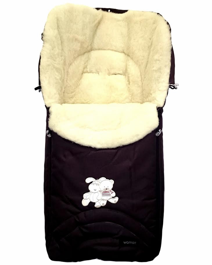 Спальный мешок в коляску №06 – Aurora. Черный  
