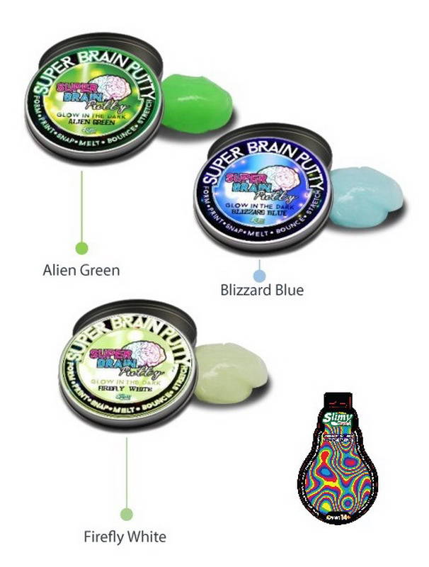 

Жвачка для рук - Super Brain Putty, серия Светится в темноте, 75 г, 3 цвета