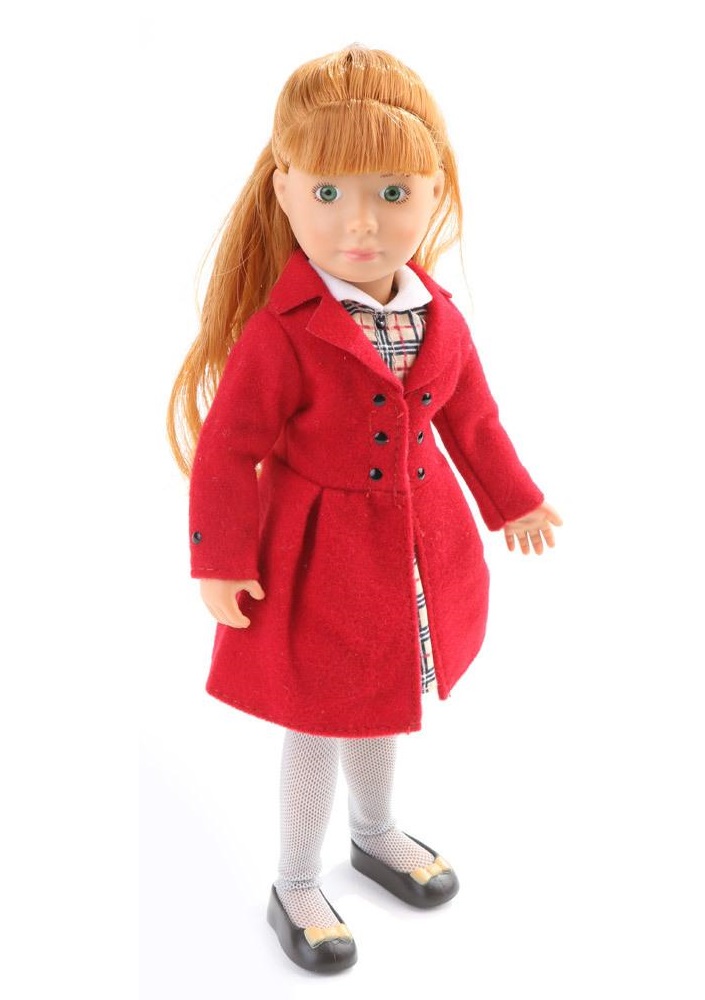 Кукла Хлоя Kruselings в красном пальто, 23 см  