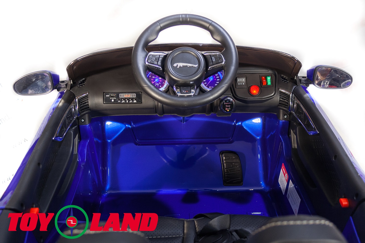 Электромобиль Jaguar F-tyre, цвет - синий глянец  