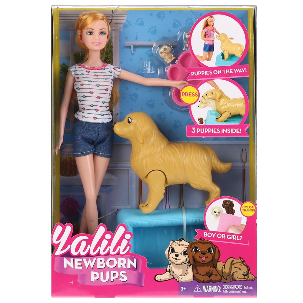 Кукла с собакой YT033, 29 см  