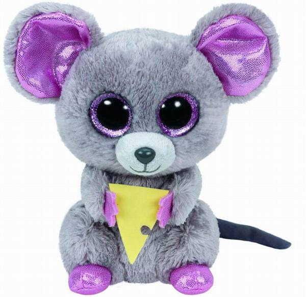 

Мягкая игрушка из серии Beanie Boo's Мышонок Squeaker с кусочком сыра, 15 см