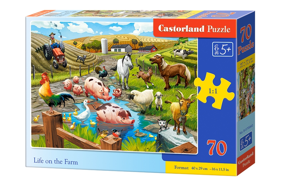 

Пазлы Castorland - Жизнь на ферме, 70 элементов