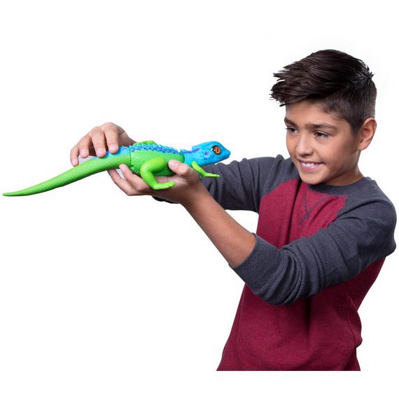 Роботизированная игрушка RoboAlive – Робо-ящерица, сине-зеленая  